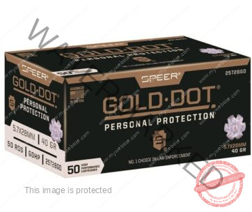 1000 Rounds Of Speer Gold Dot 5.7x28mm Ammo 40 Grain Jacketed Hollow Point